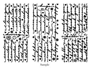 Script Greetings Blue Dazzles™ Stickers, 3 sheets